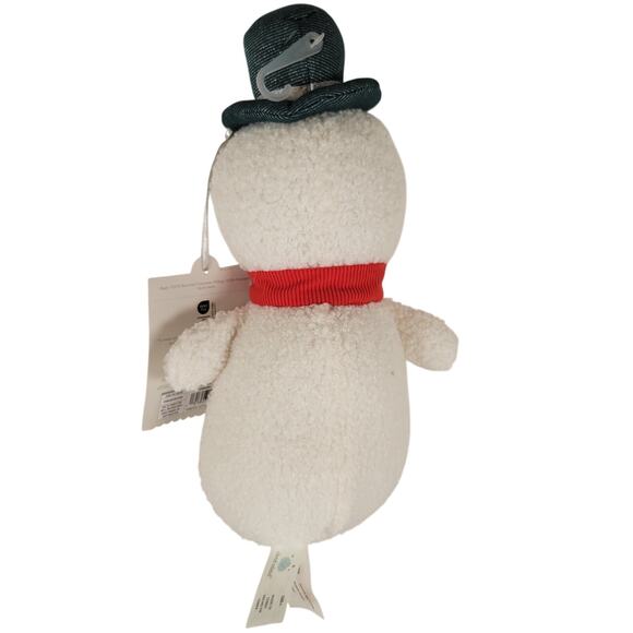 Cloud Island Plush Snowman 10" White Red Scarf Hat Holiday Stuffed Toy Stuffy - Picture 2 of 13